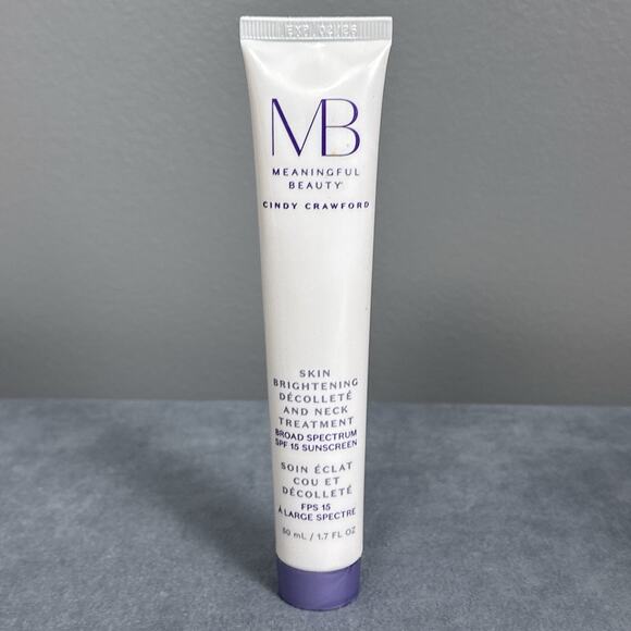 Cindy Crawford Meaningful Beauty Skin Brightening Decollete & Neck Cream 1.7 oz - Picture 1 of 4